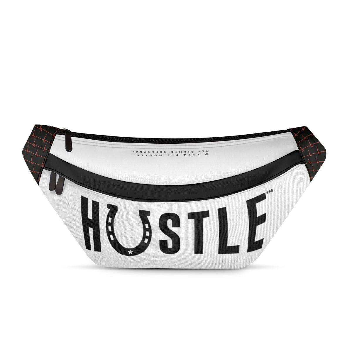 Front view of the Lucky Horseshoe HUSTLE™ Riding Bag featuring a unique horseshoe design.